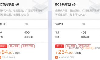 阿里云双11服务器拼团比学生机便宜